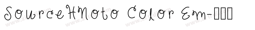 SourceHNoto Color Em字体转换